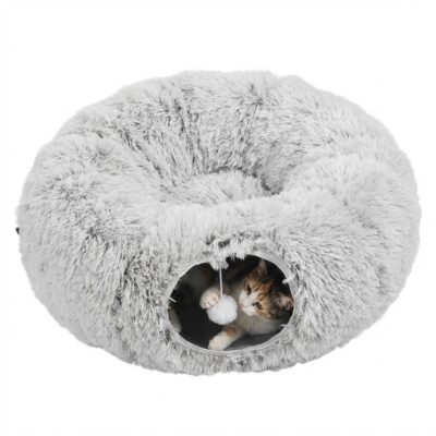 CUCHA TUNEL TERCIOPELO CON PELOTA