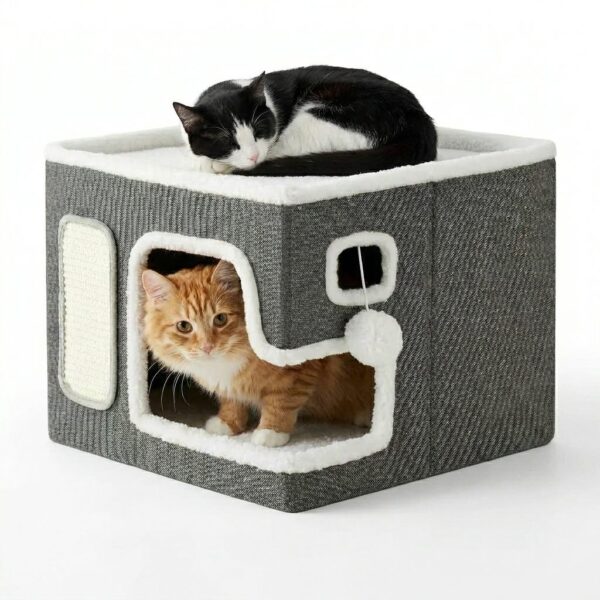 CAMA CUCHA RASCADOR PLEGABLE 58X43X33CM