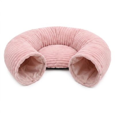 CUCHA TUNEL POLAR SOFT CON PELOTA _85X85X26 /ROSA