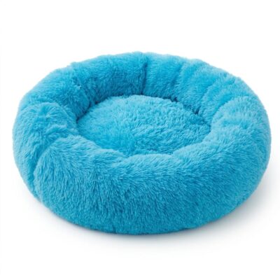 CAMA DONA TERCIOPELO LARGO _L 80 CM /CELESTE