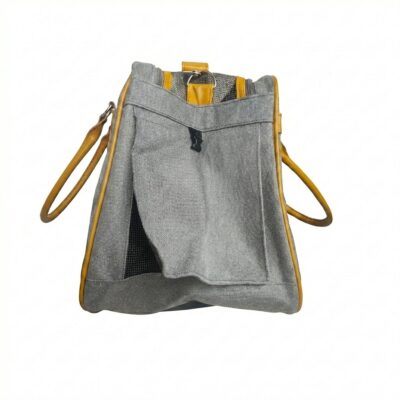 BOLSO TRANSPORTADOR DE DISEÑO _46X32X28 CM /GRIS CLARO