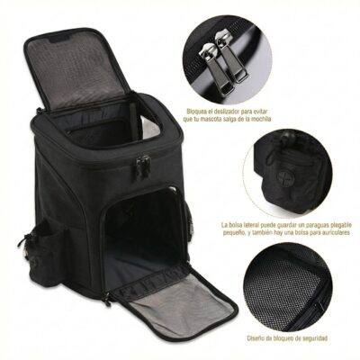 MOCHILA EXPANSIBLE 33X65X40 CM _MOD 2 /NEGRO