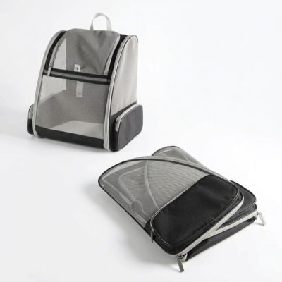 MOCHILA TRANSPORTADORA VENTANA TRANSPARENTE _32X28X41 CM /NEGRO