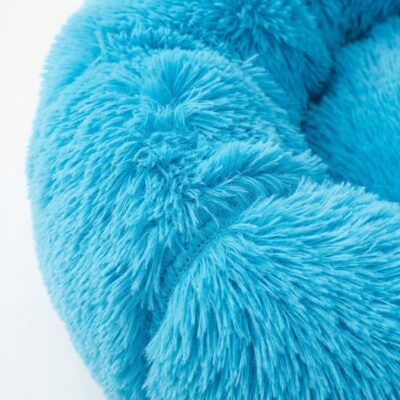 CAMA DONA TERCIOPELO LARGO _XL 100 CM /CELESTE