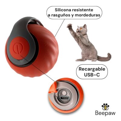 JUGUETE PELOTA INTELIGENTE BEEPAW SPEED-E /NARANJA