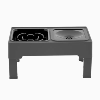 COMEDERO SLOW FEEDER CON ALTURA AJUSTABLE BEEPAW SLOW-E /GRIS
