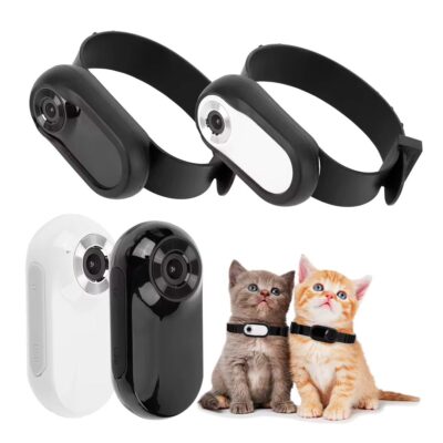 CAMARA HD CON COLLAR PARA MASCOTAS BEEPAW /NEGRO