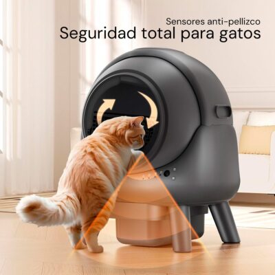 LITERA CON LIMPIEZA AUTOMÁTICA BEEPAW ROCK-E /GRIS