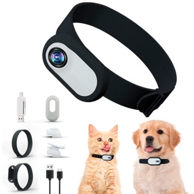 CAMARA HD CON COLLAR PARA MASCOTAS BEEPAW /BLANCO