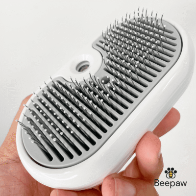 CEPILLO CON VAPOR Y CARDINA BEEPAW GROOM-E /BLANCO