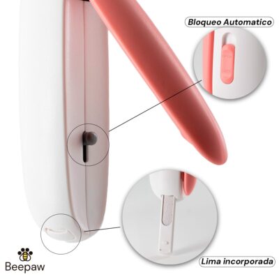 CORTADOR DE UÑAS BEEPAW CUT-E /ROSA