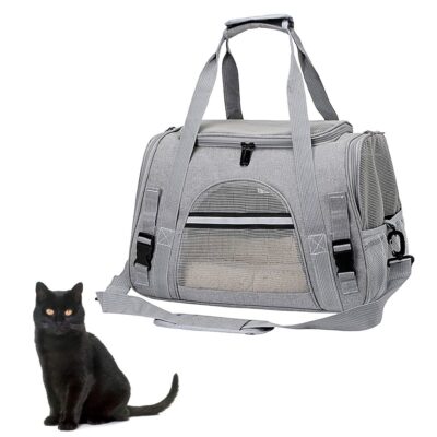 BOLSO TRANSPORTADOR PREMIUM PARA MASCOTAS BEEPAW /GRIS