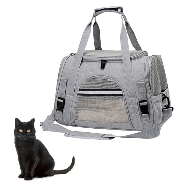BOLSO TRANSPORTADOR PREMIUM PARA MASCOTAS BEEPAW /GRIS