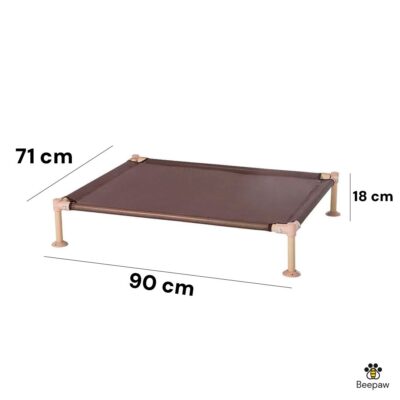CAMA EN ALTURA MALLADA PARA PERROS _90X71X18 CM