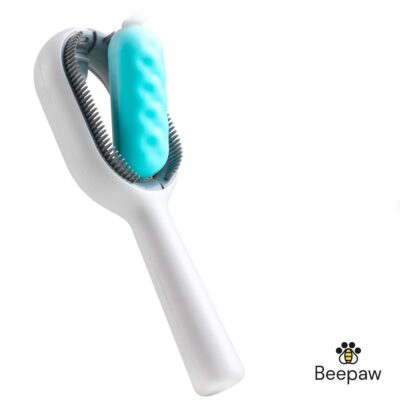 CEPILLO BEEPAW CON CERDAS BRUSH-E PARA PELO CORTO /CELESTE