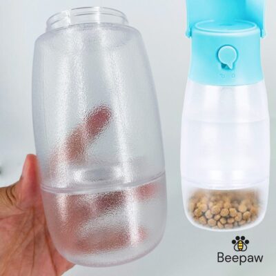 BOTELLA DISPENSADORA PLEBAGLE DE AGUA, COMIDA BEEPAW /CELESTE