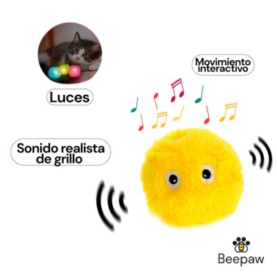 JUGUETE PELOTA PELUCHE BEEPAW CRICK-E /AMARILLO