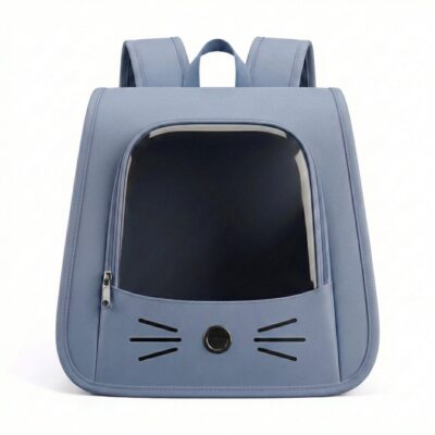 MOCHILA TRANSPORTADORA BIGOTES _34X23X34 CM /AZUL