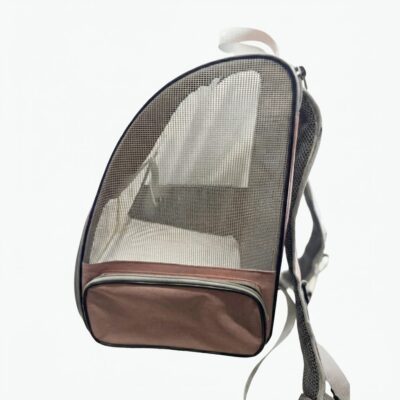 MOCHILA TRANSPORTADORA VENTANA TRANSPARENTE _32X28X41 CM /ROSA