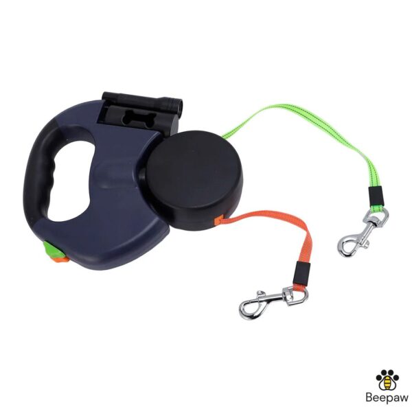 CORREA DE PASEO RETRACTIL DOBLE BEEPAW 3M