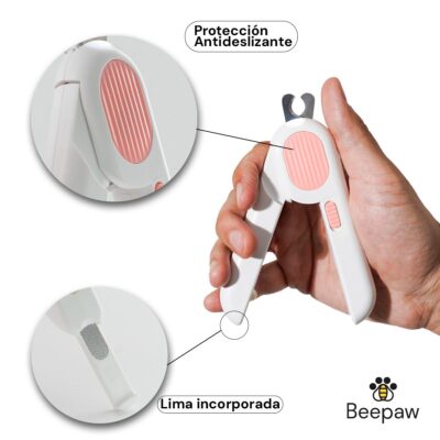 CORTADOR DE UÑAS BEEPAW NAIL-E /ROSA