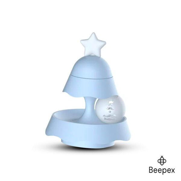 JUGUETE CATNIP ARBOL NAVIDAD DOS CAPAS /CELESTE