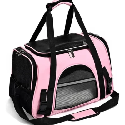 BOLSO TRANSPORTADOR PREMIUM PARA MASCOTAS BEEPAW /ROSA