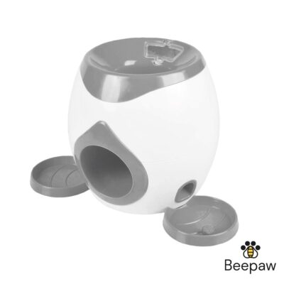 JUGUETE INTERACTIVO P/MASCOTAS CON DISPENSADOR DE ALIMENTO BEEPAW SNACK-E /GRIS