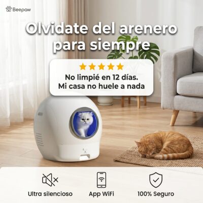 LITERA AUTOLIMPIANTE CON FILTRO UV BEEPAW SAND-E /BLANCO