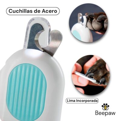 CORTADOR DE UÑAS BEEPAW NAIL-E /AZUL