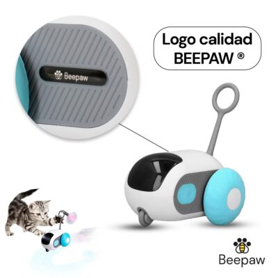 JUGUETE RATON INTELIGENTE PARA GATOS BEEPAW WHEEL-E /AZUL