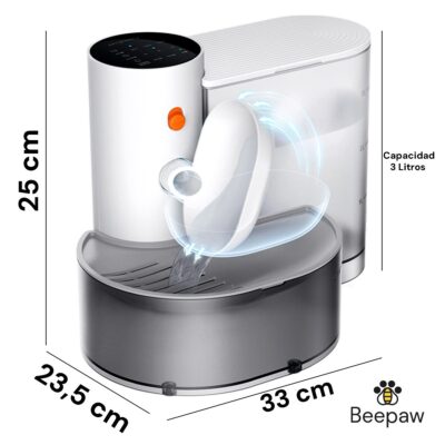 BEBEDERO INTERACTIVO PARA GATOS BEEPAW CLEAN-E /BLANCO