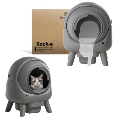 LITERA CON LIMPIEZA AUTOMÁTICA BEEPAW ROCK-E /GRIS