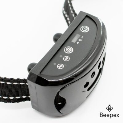 COLLAR ENTRENADOR PARA PERROS ANTI LADRIDO CON BATERIA /NEGRO