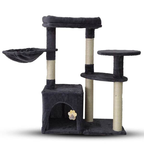 ARBOL PARA GATOS BEEPAW TERCIOPELO VIOLETA 106X40X119 CM _MOD 5