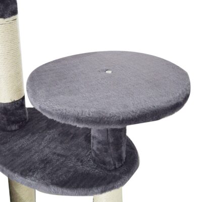 ARBOL PARA GATOS BEEPAW TERCIOPELO VIOLETA 106X40X119 CM _MOD 5
