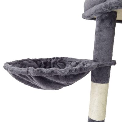 ARBOL PARA GATOS BEEPAW TERCIOPELO VIOLETA 106X40X119 CM _MOD 5