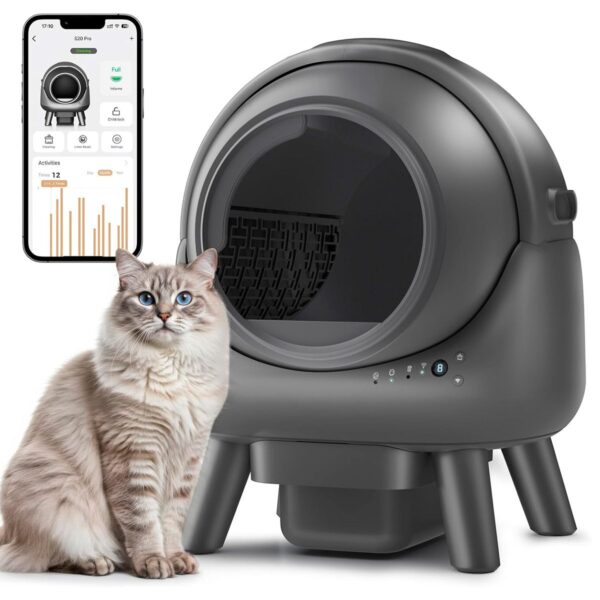 LITERA CON LIMPIEZA AUTOMÁTICA BEEPAW ROCK-E /GRIS