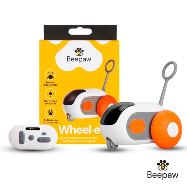 JUGUETE RATON INTELIGENTE PARA GATOS BEEPAW WHEEL-E