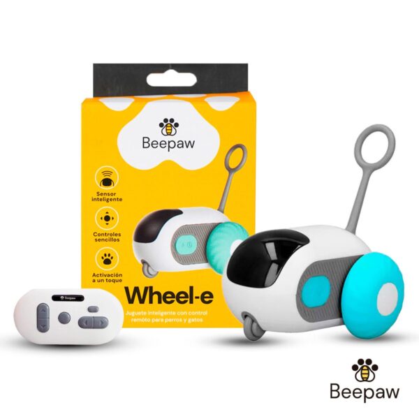 JUGUETE RATON INTELIGENTE PARA GATOS BEEPAW WHEEL-E /AZUL