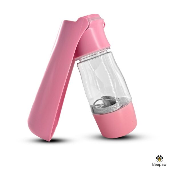 BOTELLA DISPENSADORA DE AGUA Y COMIDA PLEGABLE BEEPAW 320 ML