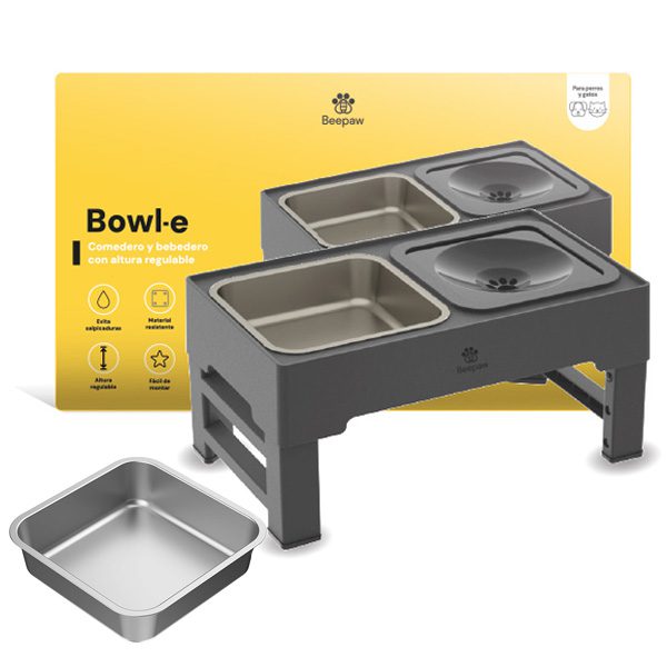 COMEDERO CON ALTURA AJUSTABLE BEEPAW BOWL-E