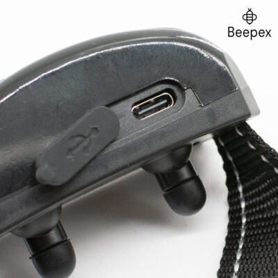 COLLAR ENTRENADOR PARA PERROS ANTI LADRIDO CON BATERIA /NEGRO