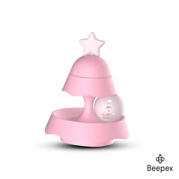 JUGUETE CATNIP ARBOL NAVIDAD DOS CAPAS /ROSA