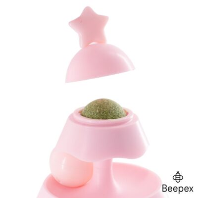 JUGUETE CATNIP ARBOL NAVIDAD DOS CAPAS /ROSA