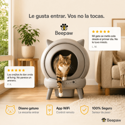 LITERA CON LIMPIEZA AUTOMÁTICA BEEPAW _ROCK-E 2.0 /BLANCO