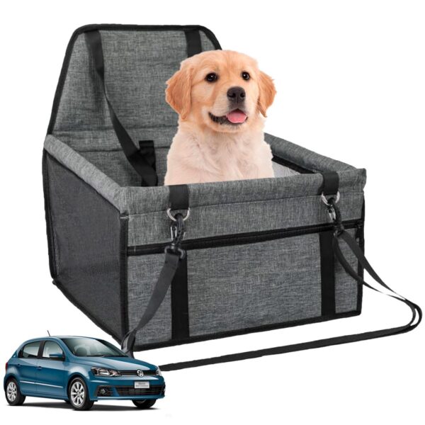 SILLA DE SEGURIDAD VEHICULAR PARA MASCOTAS BEEPAW /GRIS
