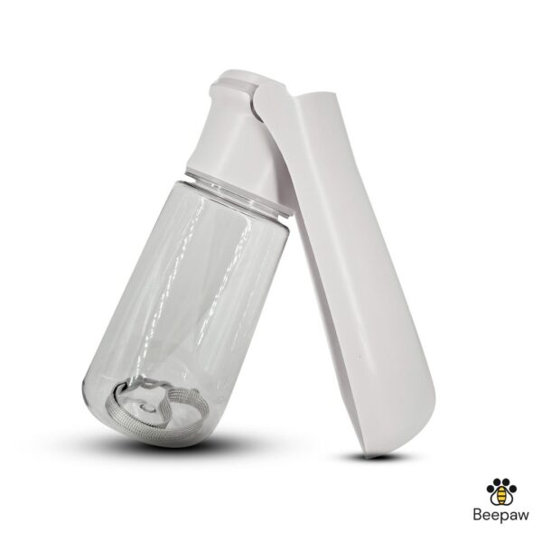 BOTELLA DISPENSADORA DE AGUA PLEGABLE BEEPAW 550ML /BLANCO