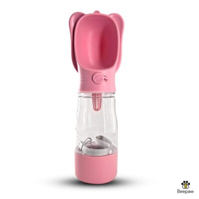 BOTELLA DISPENSADORA DE AGUA Y BOLSAS BEEPAW CON OREJAS 320ML