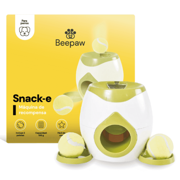 JUGUETE INTERACTIVO P/MASCOTAS CON DISPENSADOR DE ALIMENTO BEEPAW SNACK-E /VERDE